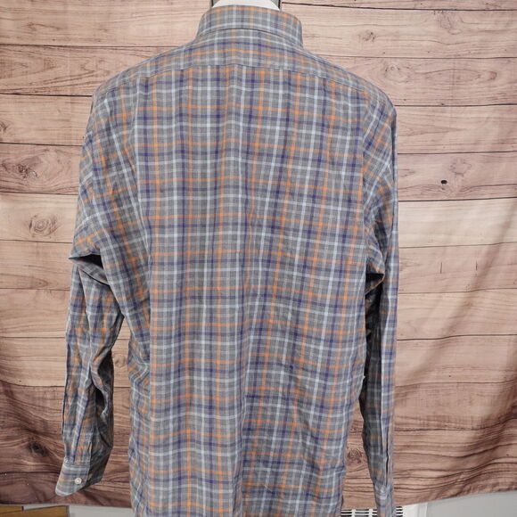 TAILORBYRD COLLECTION LONG SLEEVE PLAID BUTTON DOWN SHIRT MENS 2XL XXL - Picture 4 of 7